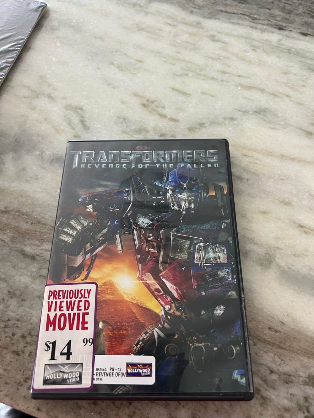 Transformers: Revenge of the Fallen DVD — Black with Multicolor Artwork